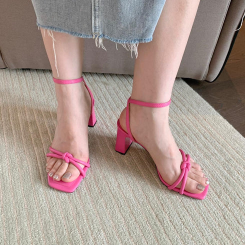 SEXY MM Tie Knot Strap Heel